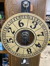Vintage Carnival Wheel Game Of Chance - Hand Painted & Set On A Wooden Bike Rim picture