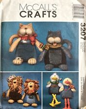 McCall’s Crafts 3207 Blue Jean Buddies Pattern Stuffies Stuffed Animals Uncut picture