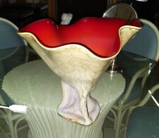 Italian hand blown handkerchief style Vase Bowl from murano Italy.  picture