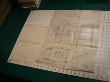 original HAND WRITTEN patent ap 1850 w drawing C S WATSON for NEWSPAPER FOLDING picture