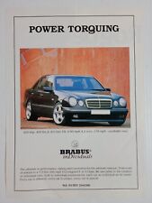 1997 MERCEDES BENZ POWER TORQUING BRABUS CONVERSIONS BRITISH MAGAZINE ADVERT picture