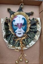 Vintage ANCO Mardi Gras Venetian Porcelain Face Mask Wall Hang (1996) picture