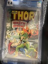 THOR #147 CGC 9.4 NM  BRIGHT WHITE PAGES  CLASSIC LOKI COVER  SUPER SHARP COPY picture