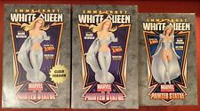 EMMA FROST/WHITE QUEEN Bowen Design Statue Lot of 3 Painted,Clear,Retro versions picture