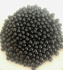 1000 pcs SHUNGITE Beads 8 mm Polished Round Pre Drilled 1 mm hole / Bulk Loose  picture
