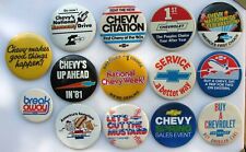 NOS 3 INCH CHEVROLET ADVERTISING BUTTON YOUR CHOICE #H110 picture
