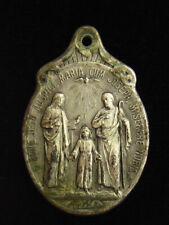 Vintage Holy Family Medal Religious Holy Catholic Jesus Mary Joseph picture