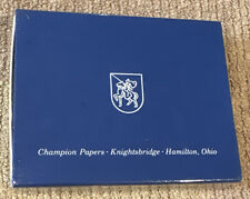 Champion Papers Knightsbridge Hamilton OH Double Deck Playing Cards [NEW SEALED] picture