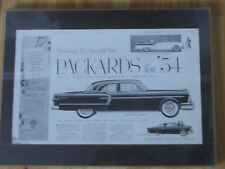 FRAMED 1954 PACKARD AUTOMOBILE AD FROM THE SAT. EVENING POST - LUCITE FRAMED - picture