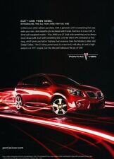 2009 Pontiac Vibe Original Advertisement Print Art Car Ad J399 picture