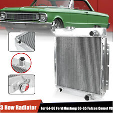 Core Radiator 3 Row Aluminum Fit 1964-1966 Ford Mustang 60-65 Falcon Comet V8 MT picture