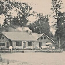 Vintage 1920s Land O'Lakes Lodge Marten River Ontario Canada Postcard picture