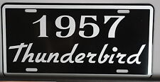 METAL LICENSE PLATE 1957 57 THUNDERBIRD T-BIRD 292 312 Y BLOCK FORD ROADSTER picture
