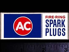 AC Spark Plugs - Original Vintage 1960’s 70’s Racing Decal/Sticker Chevy OLDS V8 picture