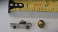 1955-57 Chevrolet Truck vintage hat pin lapel pin tie tac collector button White picture