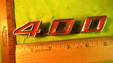 BA11 Pontiac GTO 400 Fender Emblem Vintage 1968-72 #91484 LeMANS TEMPEST GTO picture