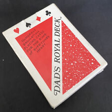 Dad's Royal Deck Humorous Regulation Playing 54 Cards Vintage picture