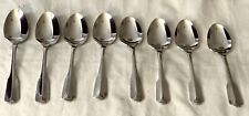 Oneida Community RIDGECREST Stainless ***  8 Place/Oval Soup Spoons picture