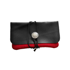 Durable Portable Leather Smoking Pipe Storage Case Roll Bag Tobacco Carry Pouch picture