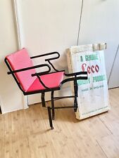 Leco Bicycle Kids Rear Seat Chair Booster Antique Red Vinyl Seat  Vintage picture
