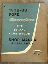 Vintage auto repair Shop Manual 1962 63 FORD Econoline & Falcon Club Wagon picture