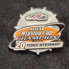 20 Tony Stewart 2002 NASCAR Winston Cup Champion Lapel Badge Vest Pin Joe Gibbs picture