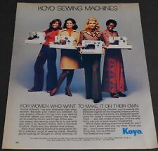 1975 Print Ad Fashion Style Heels Long Legs Koyo Sewing Machines Blonde Brunette picture