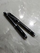 BMW Real Carbon Fiber Stylus Ballpoint Roller Ball Pen Blue Ink picture