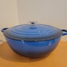 Amazon Commercial Dutch Oven Enameled Cast Iron Covered 7.5-Quart  Blue picture