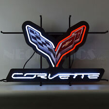 CORVETTE C7 NEON SIGN WITH BACKING  Lamp picture