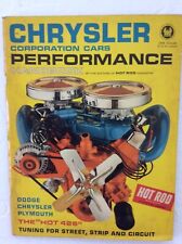 Chrysler Corporation Cars Performance Handbook by editors of Hot Rod Magazine 62 picture