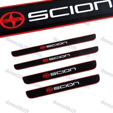 For SCION Black Rubber Car Door Scuff Sill Cover Panel Step Protector 4PCS NEW picture