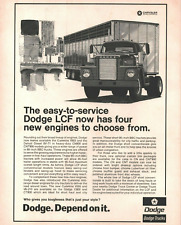 1972 Dodge LCF Short Conventional Tractor Trailer Trucks - Vintage Advertisement picture