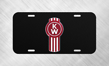 Simulated Carbon For Kenworth Semi Truck License Plate Auto Car Tag   picture