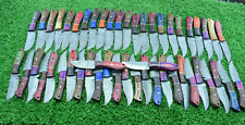 LOT OF 25, 8 INCHES HANDMADE DAMASCUS STEEL SKINER KNIFE WOOD HANDLE W/ SHEATH picture