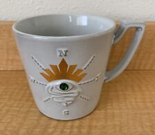 Starbucks Compass Light Gray Green Crystal Coffee Tea Mug Cup Siren 12 oz 2014 picture
