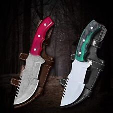 TRACKER® Camping Knife 2 Pcs Set, Hunting &, Survival Knife, Full Tang Blade picture