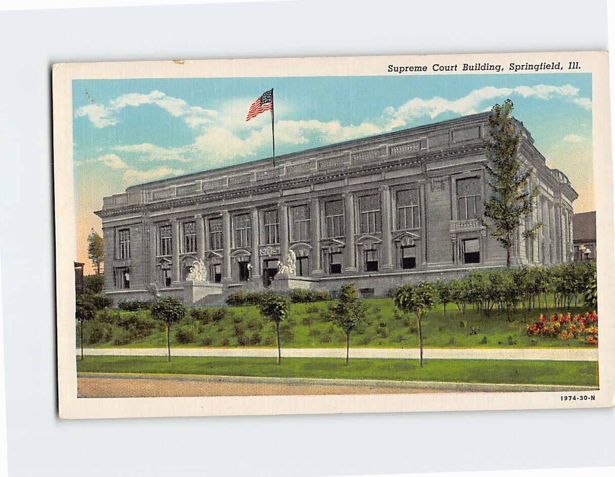 Postcard Supreme Court Springfield Illinois USA