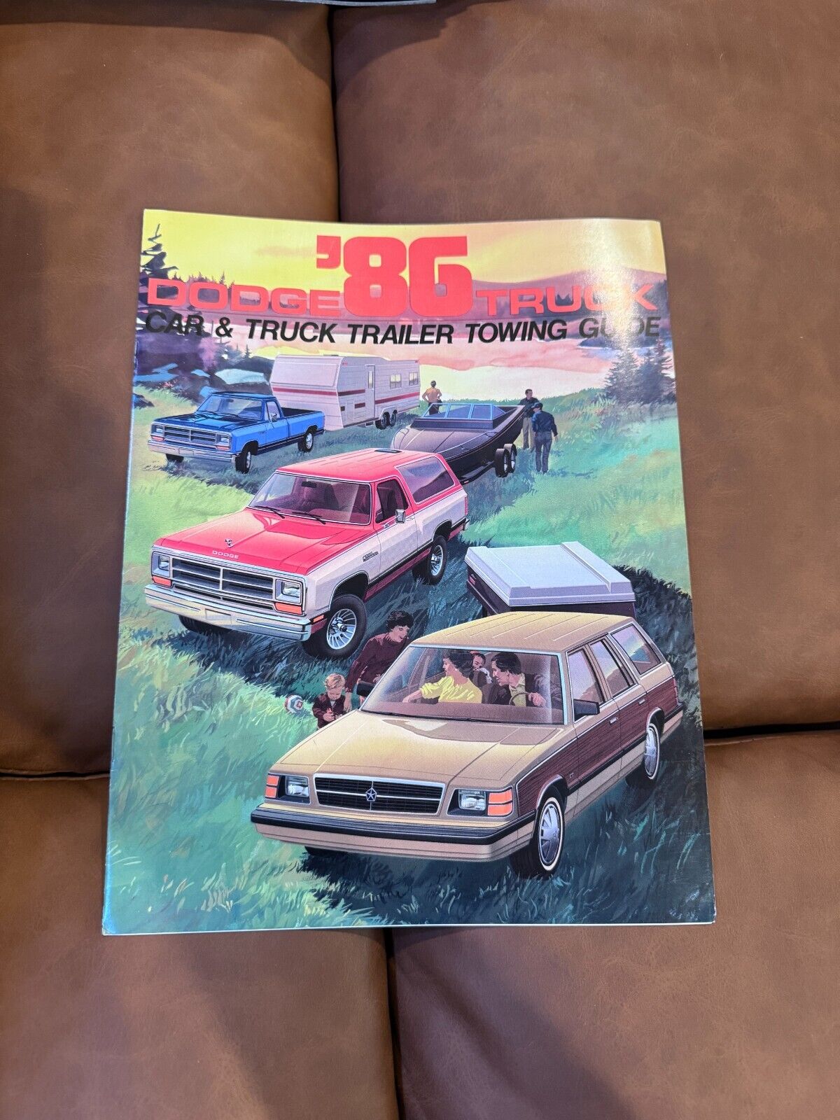 1986 DODGE CAR AND TRUCK TRAILER TOWING GUIDE CATALOG