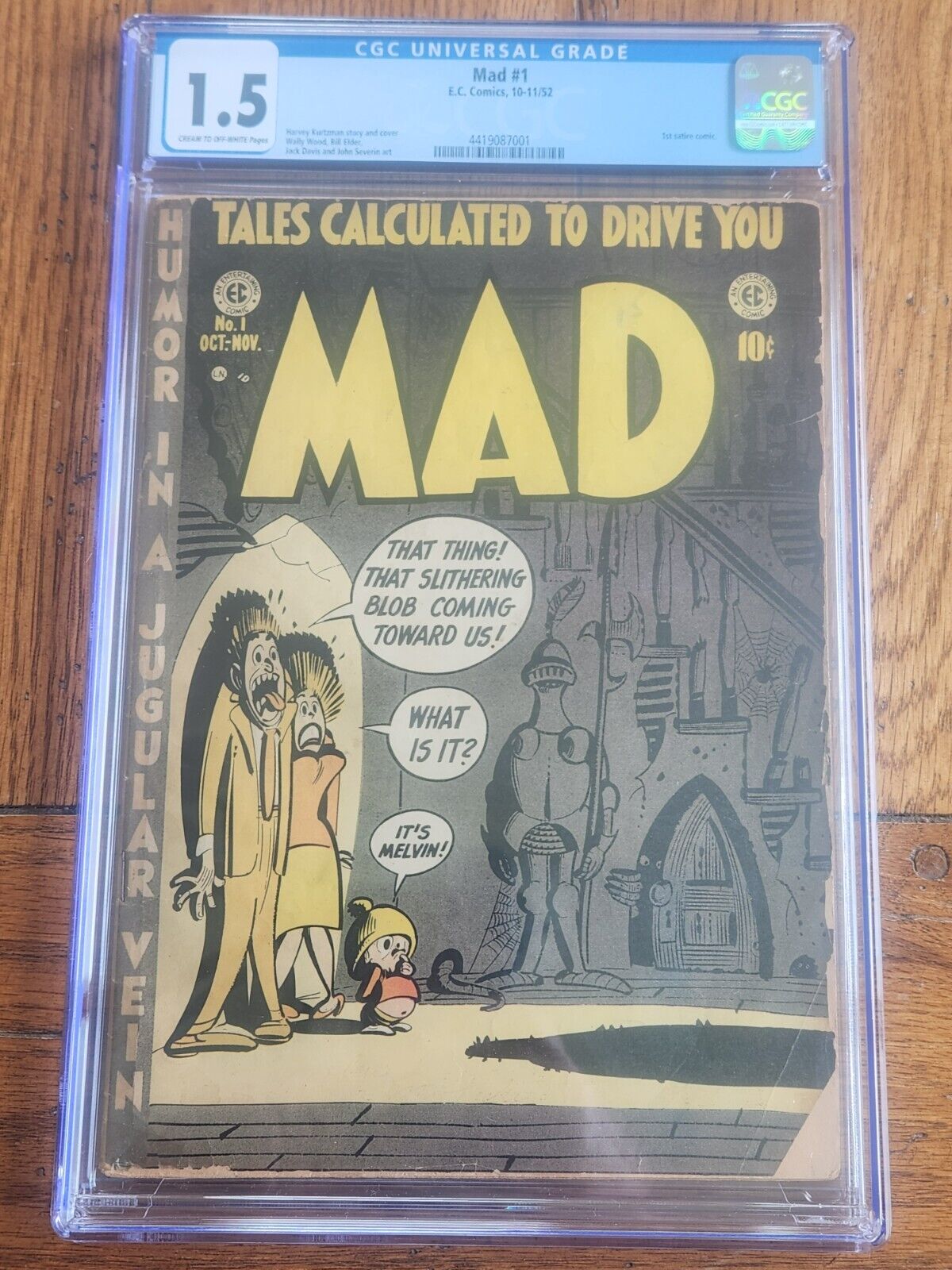 Mad #1 CGC 1.5 Nice Looking Book EC Comics 1952 Rare 1st Satire Comic