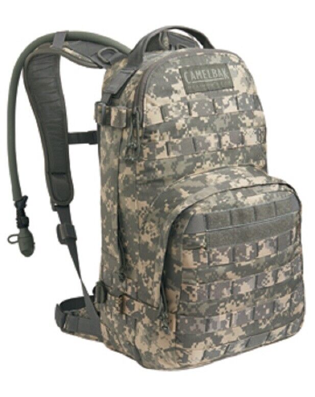US Army CamelBak Hawg 101.4oz Ucp Acu Camouflage Hydration Backpack Pack Of