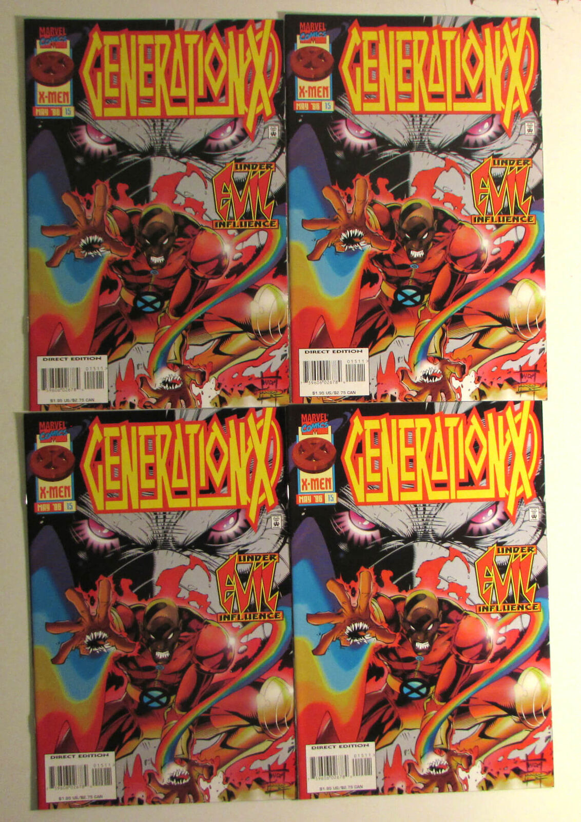 1996 Generation X Lot of 4 #15x4 Marvel Comics VF/NM 1st Print Comic Books