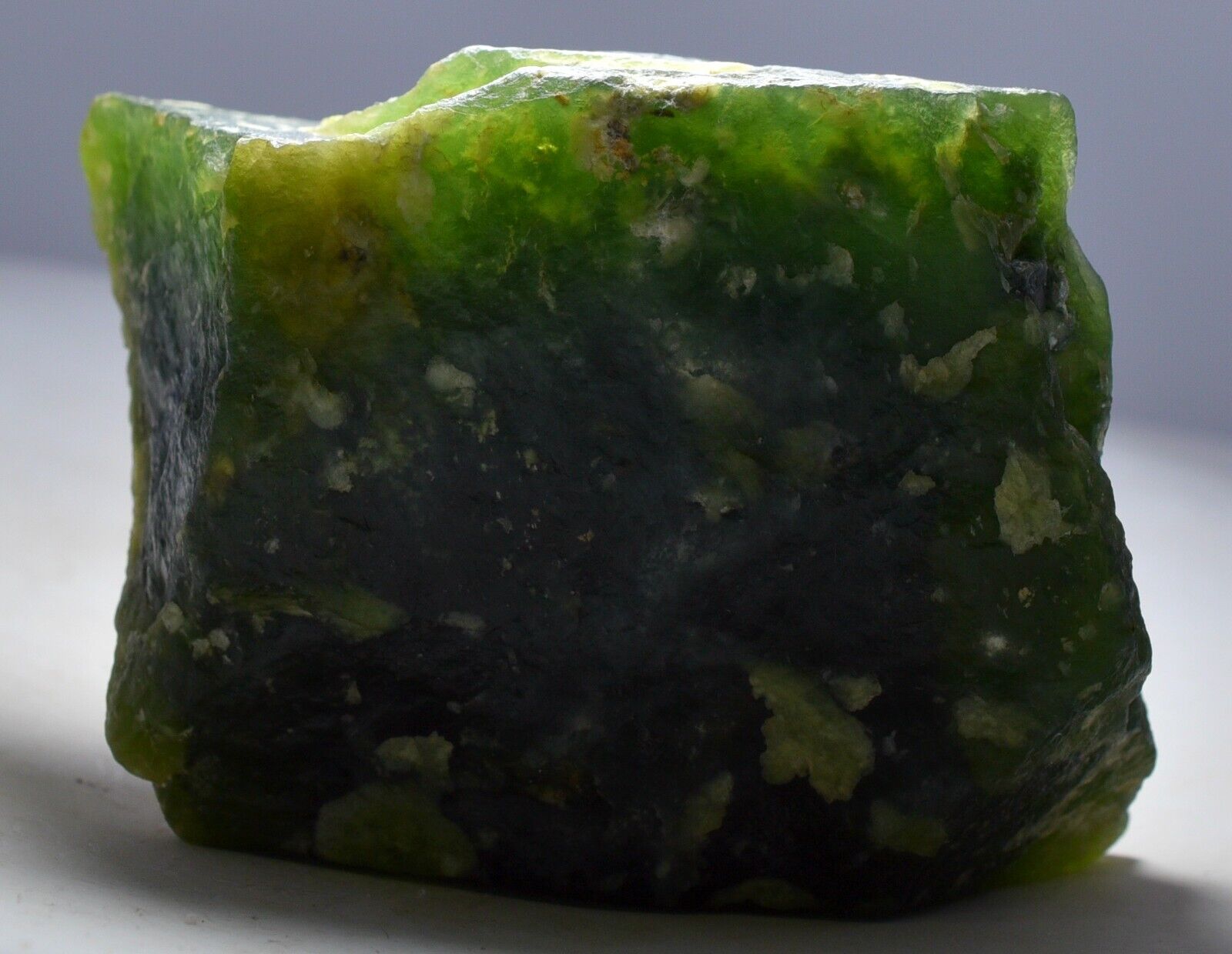572 GM Marvelous Natural Green Lustrous SERPANTINE Crystal Specimen @Afghanistan