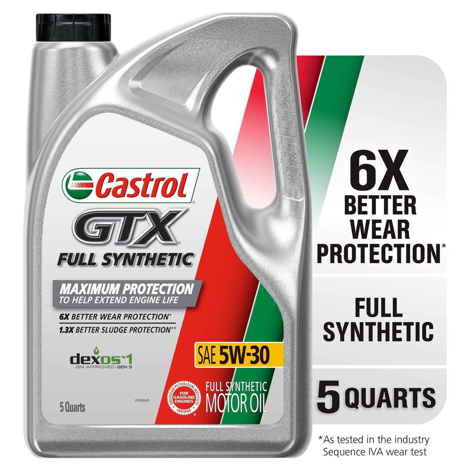 GTX Full Synthetic 5W-30 Motor Oil, 5 Quarts