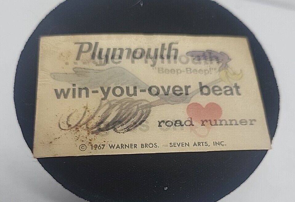 1968 69 Plymouth Road Runner Heart Win You Over Flicker 3D Decal Mopar 1970 71