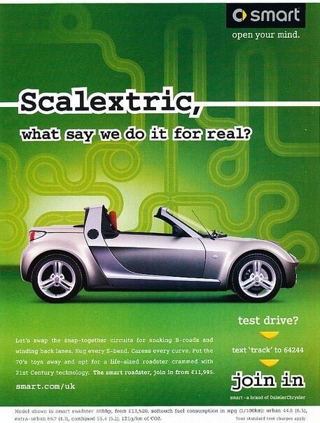 2005 2006 SMART Roadster Original Advertisement Print Art Car Ad K67