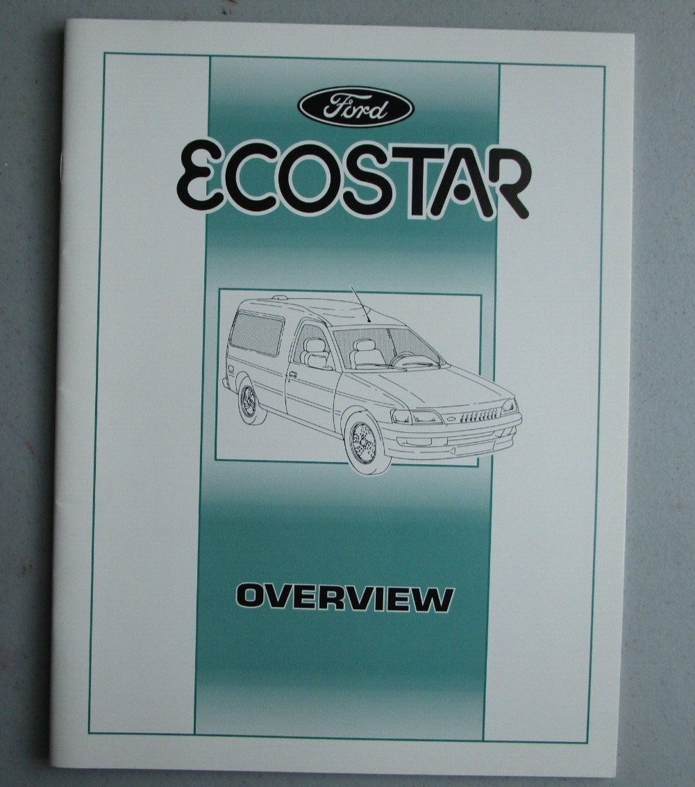 Vintage 1983 FORD Ecostar Overview Original Automobilia Book