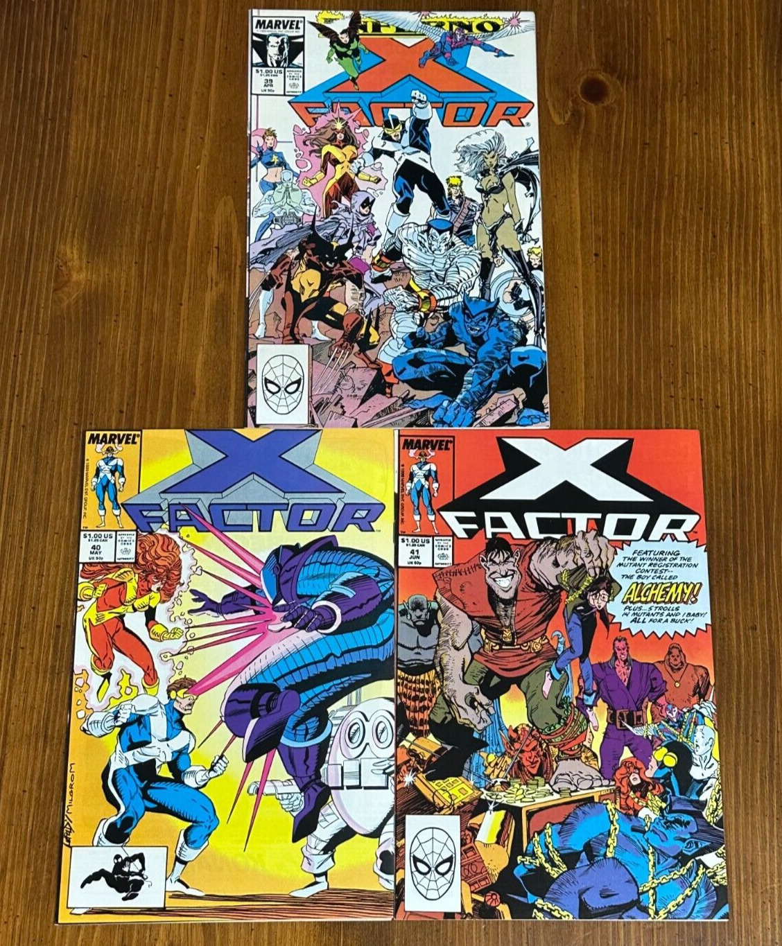 X-Factor #39-#41 Comic Book Lot (Marvel Comics, 1989)