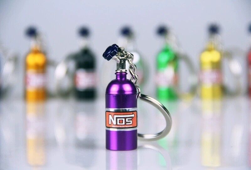 Ship from USA Purple Nitrous Oxide Bottle Keychain