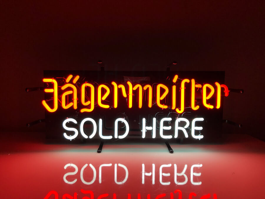 Jagermeister Sold Here Neon Light Sign Beer Bar Pub Wall Hanging Artwork 19\